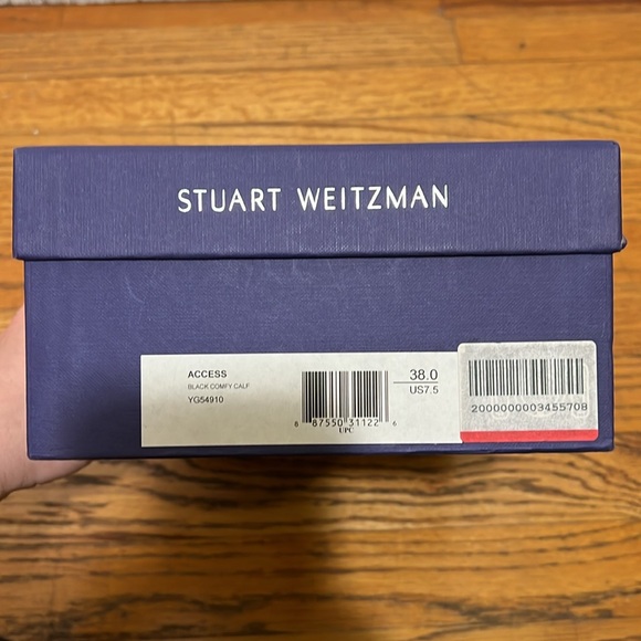 Black Stuart Weitzman Block Heel Sandal - Picture 8 of 8